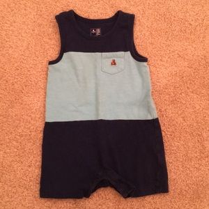 Baby Boy Color Block Romper